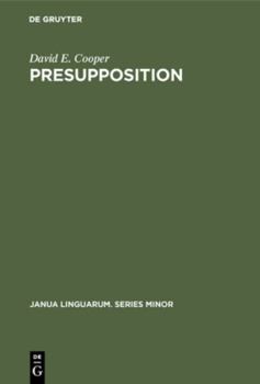Hardcover Presupposition Book