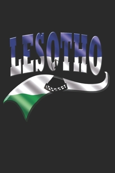 Paperback Lesotho Notebook: Lesotho Notebook - college book - diary - journal - booklet - memo - composition book - 120 sheets - Dot Grid paper 6x Book