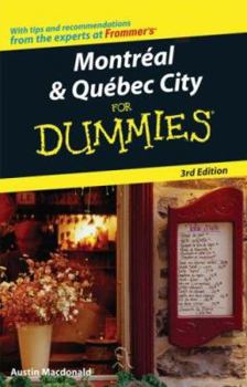 Paperback Montreal & Quebec City for Dummies Book