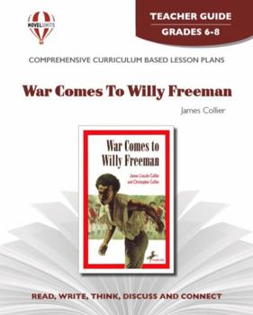 Paperback War Comes to Willy Freeman - Teacher Guide by Novel Units Book