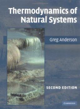 Hardcover Thermodynamics of Natural Systems Book