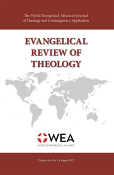 Paperback Evangelical Review of Theology, Volume 46, Number 3, August 2022 Book