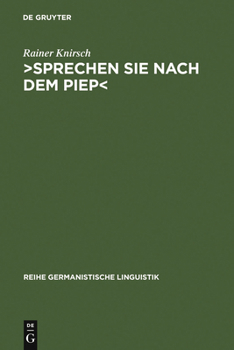 Hardcover >Sprechen Sie nach dem Piep [German] Book