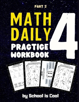 Paperback Math Daily Practice Workbook 4 Part 2: Common Core-Grade 4: Angles-Perpendicularity-Exponentiation-Figures Area Fields-Written Adding, Subtraction, Mu Book