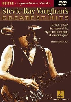 DVD Stevie Ray Vaughan's Greatest Hits: Signature Licks DVD Book