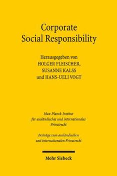 Hardcover Corporate Social Responsibility: Achtes Deutsch-Osterreichisch-Schweizerisches Symposium, Hamburg 1.-2. Juni 2017 [German] Book