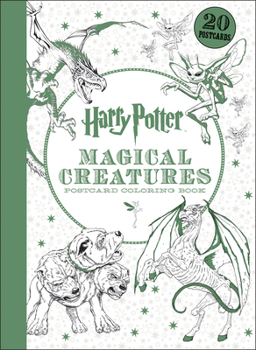 Card Book Harry Potter Magical Creatures Postcard Coloring Book