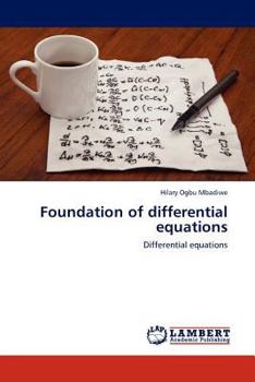Paperback Foundation of Differential Equations Book