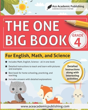 Paperback The One Big Book - Grade 4: For English, Math and Science Book