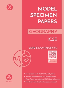 Paperback Model Specimen Papers for Geography Book