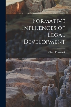 Paperback Formative Influences of Legal Development Book