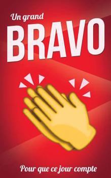 Paperback Bravo (felicitations) - Rouge - Carte livre d'or: Taille M (12,7x20cm) [French] Book