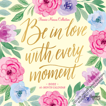 Bonnie Marcus 2022 7 x 7 Inch Monthly Mini Wall Calendar with Foil Stamped Cover, Fashion Designer Stationery