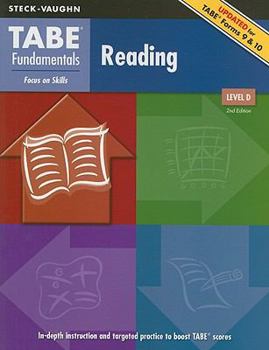 Paperback TABE Fundamentals Reading, Level D: Focus on Skills Book