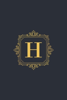 Initial H: Journal 6x9 dotted grid 150 pages