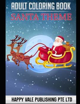 Paperback Adult Coloring Book: Santa Theme Book