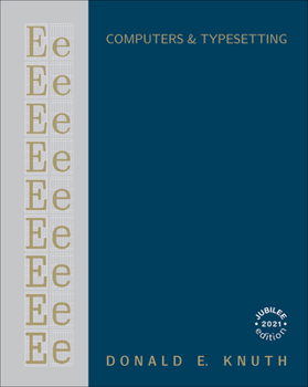 Hardcover Computers & Typesetting, Volume E: Computer Modern Typefaces Book