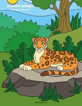 Paperback Animales salvajes libro para colorear 4 [Spanish] Book