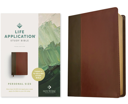 Imitation Leather NLT Life Application Study Bible, Third Edition, Personal Size (Leatherlike, Brown/Mahogany, Red Letter) Book