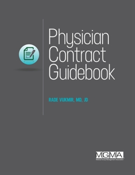 Paperback Physician Contract Guidebook Book