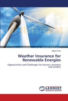 Paperback Weather Insurance for Renewable Energies Book