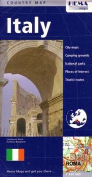 Map Italy Country Map by Hema (English, Spanish, French, Italian and German Edition) Book