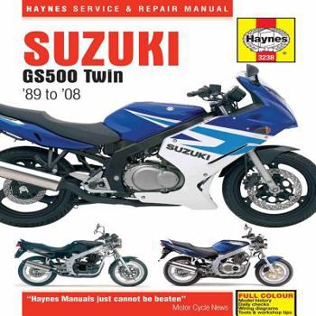 Hardcover Suzuki GS500 Twin 1989-2008 Service and Repair Manual Book