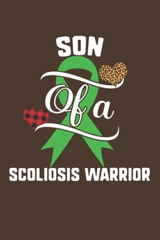 Son Of A Scoliosis Warrior: Scoliosis Awareness Leopard Buffalo Plaid Family Gift