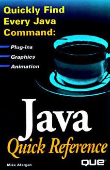 Paperback Java Quick Reference Book