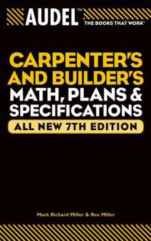 Paperback Audel Carpenter's and Builder's Math, Plans, and Specifications Book