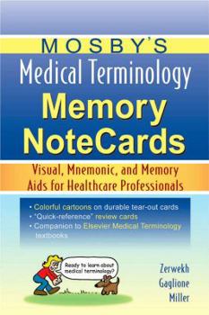 Spiral-bound Mosby's Medical Terminology Memory Notecards Book