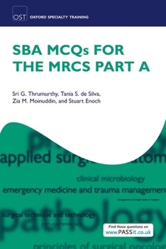 Paperback SBA MCQs for the MRCS Part A Book