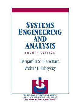 Hardcover Systems Engineering and Analysis Book