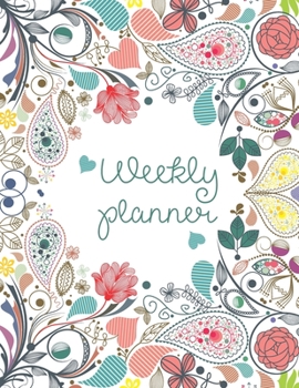 Paperback Weekly Planner: 2020 - Floral 52 Week Monthly and Weekly Planner with Calendar Book