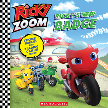 Paperback Ricky's New Badge (Ricky Zoom) Book