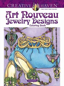 Paperback Creative Haven Art Nouveau Jewelry Designs Coloring Book