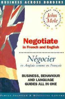 Paperback Negotiate = Negocier: In French and English = En Anglais Comme En Francais (Business Across Borders) Book