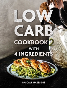 Hardcover Low Carb Cookbook with 4 Ingredients 2 Book