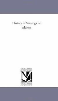 Paperback History of Saratoga: an address Book