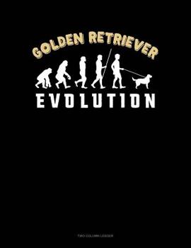 Paperback Golden Retriever Evolution: Two Column Ledger Book