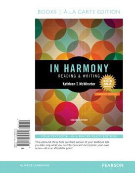 Loose Leaf In Harmony: Reading and Writing Skills, Books a la Carte Edition, MLA Update Edition (2nd Edition) Book