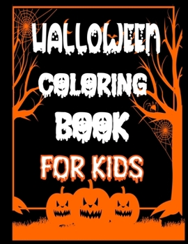 Paperback Halloween Coloring Book For Kids: Easy Coloring Pages Book