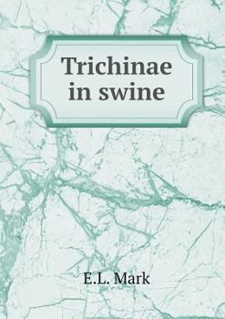 Paperback Trichinae in swine Book