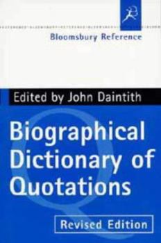 Paperback Dictionary of Quotations (Bloomsbury Reference) Book