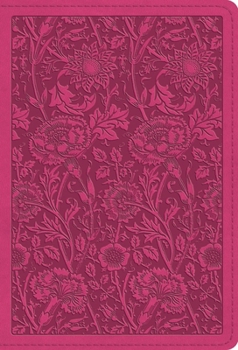 Imitation Leather Large Print Compact Bible-ESV-Floral Design [Large Print] Book