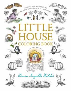 Paperback Little House Coloring Book: Coloring Book for Adults and Kids to Share Book