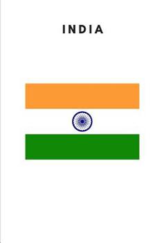 Paperback India: Country Flag A5 Notebook to write in with 120 pages Book
