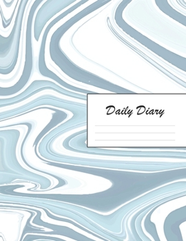 Daily Diary: Blank 2020 Journal Entry Writing Paper for Each Day of the Year | Marble Design Pattern Blue White | January 20 - December 20 | 366 Dated ... Your Life, Set Goals & Get Things Done