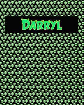 Paperback 120 Page Handwriting Practice Book with Green Alien Cover Darryl: Primary Grades Handwriting Book
