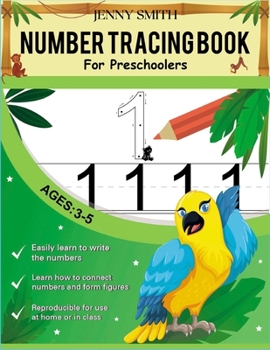 Paperback Number Tracing book for Preschoolers: Practice for Kids with Pen Control, Line Tracing, Letters, and More! Learning the easy Maths for kids. Ages 3-5 Book